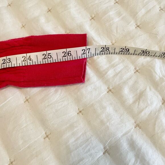 Banana Republic Lightweight Cable Knit Sweater Women's XL | Fuchsia Pink | EUC - Picture 10 of 11